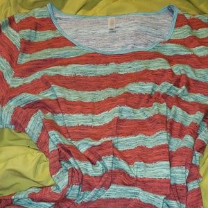 Lularoe Perfect 3xl red stripes